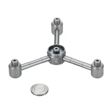 Maxbell 1 to 4 Outdoor Gas Tank Adapter Camping Equipment Leakproof Gas Lamp Adapter gray