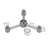 Maxbell 1 to 4 Outdoor Gas Tank Adapter Camping Equipment Leakproof Gas Lamp Adapter gray