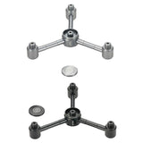 Maxbell 1 to 4 Outdoor Gas Tank Adapter Camping Equipment Leakproof Gas Lamp Adapter gray