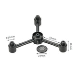 Maxbell 1 to 4 Outdoor Gas Tank Adapter Camping Equipment Leakproof Gas Lamp Adapter black