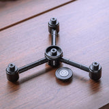 Maxbell 1 to 4 Outdoor Gas Tank Adapter Camping Equipment Leakproof Gas Lamp Adapter black