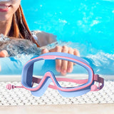 Maxbell Kids Swim Goggles Leakproof Swim Glasses for Swimming Pool Snorkeling Diving Pink Blue