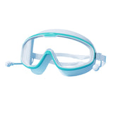 Maxbell Adult Swim Goggles Anti Fog Eye Protection Portable Eyewear for Water Sports Green White