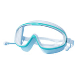 Maxbell Adult Swim Goggles Anti Fog Eye Protection Portable Eyewear for Water Sports Green White