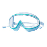 Maxbell Adult Swim Goggles Anti Fog Eye Protection Portable Eyewear for Water Sports Green White