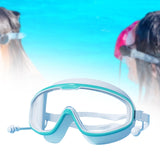 Maxbell Adult Swim Goggles Anti Fog Eye Protection Portable Eyewear for Water Sports Green White