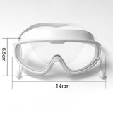 Maxbell Adult Swim Goggles Anti Fog Eye Protection Portable Eyewear for Water Sports Black