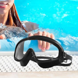 Maxbell Adult Swim Goggles Anti Fog Eye Protection Portable Eyewear for Water Sports Black