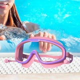 Maxbell Kids Swim Goggles Leakproof Swim Glasses for Swimming Pool Snorkeling Diving Purple Pink