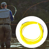 Maxbell Fly Line Floating Line Tenkara Fishing Line for Outdoor Freshwater Saltwater Yellow 9FT