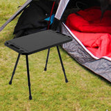 Maxbell Folding Camping Table Retractable Detachable Picnic Table for Beach BBQ Yard black