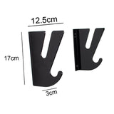 Maxbell Skateboard Wall Mount Display Rack Tool Storage for Skis Kiteboard Snowboard black