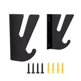 Maxbell Skateboard Wall Mount Display Rack Tool Storage for Skis Kiteboard Snowboard black