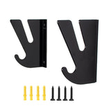 Maxbell Skateboard Wall Mount Display Rack Tool Storage for Skis Kiteboard Snowboard black