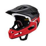 Maxbell Full Face Bike Helmet Protective Helmet Shock Absorbing Mountain Bike Helmet Red Black