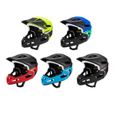 Maxbell Full Face Bike Helmet Protective Helmet Shock Absorbing Mountain Bike Helmet Red Black