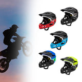 Maxbell Full Face Bike Helmet Protective Helmet Shock Absorbing Mountain Bike Helmet Red Black