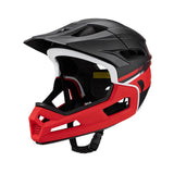 Maxbell Full Face Bike Helmet Protective Helmet Shock Absorbing Mountain Bike Helmet Red Black