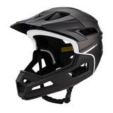 Maxbell Full Face Bike Helmet Protective Helmet Shock Absorbing Mountain Bike Helmet Titanium Black