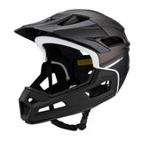 Maxbell Full Face Bike Helmet Protective Helmet Shock Absorbing Mountain Bike Helmet Titanium Black