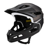 Maxbell Full Face Bike Helmet Protective Helmet Shock Absorbing Mountain Bike Helmet Titanium Black