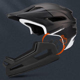 Maxbell Full Face Bike Helmet Protective Helmet Shock Absorbing Mountain Bike Helmet Titanium Black