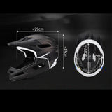 Maxbell Full Face Bike Helmet Protective Helmet Shock Absorbing Mountain Bike Helmet Fluorescent Yellow