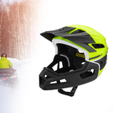 Maxbell Full Face Bike Helmet Protective Helmet Shock Absorbing Mountain Bike Helmet Fluorescent Yellow