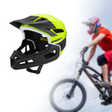 Maxbell Full Face Bike Helmet Protective Helmet Shock Absorbing Mountain Bike Helmet Fluorescent Yellow