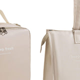 Maxbell Maxbell 2x Insulated Lunch Storage Bag Tote Food Bento Pouch for Girls School Travel White