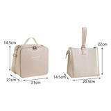 Maxbell Maxbell 2x Insulated Lunch Storage Bag Tote Food Bento Pouch for Girls School Travel White