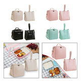 Maxbell Maxbell 2x Insulated Lunch Storage Bag Tote Food Bento Pouch for Girls School Travel White