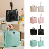 Maxbell Maxbell 2x Insulated Lunch Storage Bag Tote Food Bento Pouch for Girls School Travel White