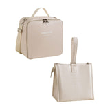 Maxbell Maxbell 2x Insulated Lunch Storage Bag Tote Food Bento Pouch for Girls School Travel White