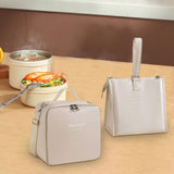 Maxbell Maxbell 2x Insulated Lunch Storage Bag Tote Food Bento Pouch for Girls School Travel White