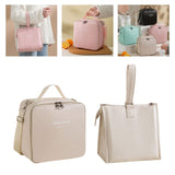 Maxbell Maxbell 2x Insulated Lunch Storage Bag Tote Food Bento Pouch for Girls School Travel White