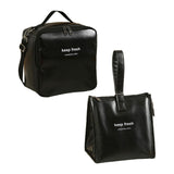 Maxbell 2x Insulated Lunch Storage Bag Tote Food Bento Pouch for Girls School Travel Black