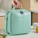 Maxbell Maxbell 2x Insulated Lunch Storage Bag Tote Food Bento Pouch for Girls School Travel Green