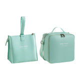 Maxbell Maxbell 2x Insulated Lunch Storage Bag Tote Food Bento Pouch for Girls School Travel Green