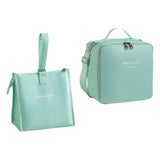 Maxbell Maxbell 2x Insulated Lunch Storage Bag Tote Food Bento Pouch for Girls School Travel Green