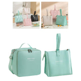 Maxbell Maxbell 2x Insulated Lunch Storage Bag Tote Food Bento Pouch for Girls School Travel Green