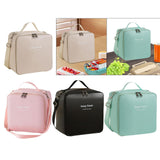 Maxbell Insulated Lunch Case Bag Leakproof Tote Food Bento Pouch for Adults Work Men White