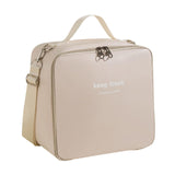 Maxbell Insulated Lunch Case Bag Leakproof Tote Food Bento Pouch for Adults Work Men White