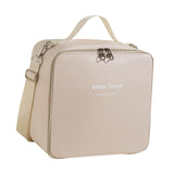 Maxbell Insulated Lunch Case Bag Leakproof Tote Food Bento Pouch for Adults Work Men White