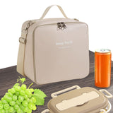 Maxbell Insulated Lunch Case Bag Leakproof Tote Food Bento Pouch for Adults Work Men White