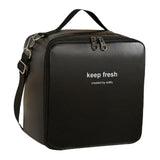 Maxbell Insulated Lunch Case Bag Leakproof Tote Food Bento Pouch for Adults Work Men Black