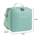 Maxbell Insulated Lunch Case Bag Leakproof Tote Food Bento Pouch for Adults Work Men Green