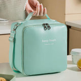 Maxbell Insulated Lunch Case Bag Leakproof Tote Food Bento Pouch for Adults Work Men Green