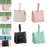 Maxbell Insulated Lunch Storage Bag Portable Tote Bento Pouch for Fishing Adults Girls White