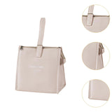 Maxbell Insulated Lunch Storage Bag Portable Tote Bento Pouch for Fishing Adults Girls White